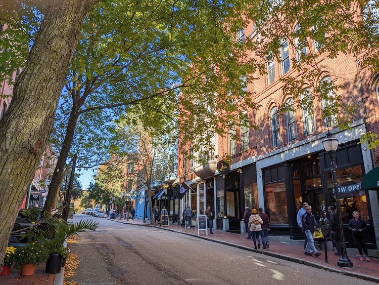 Exchange Street in Portland, Maine