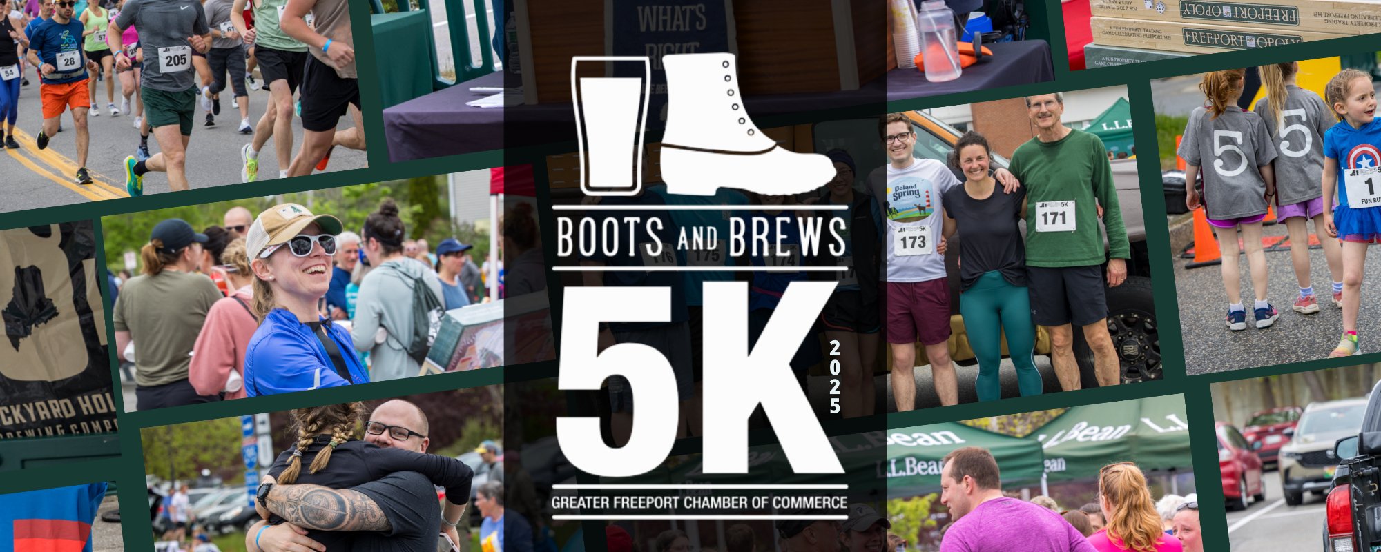 Boots and Brews banner with logo and images from previous events