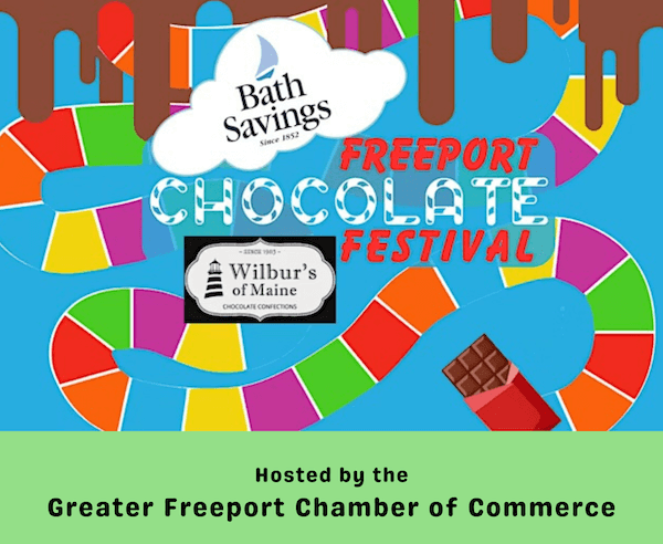 Logo for the Freeport Chocolate Festival